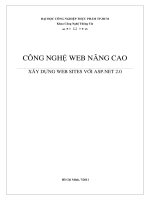 CÔNG NGHỆ WEB NÂNG CAO XÂY DỰNG WEBSITES VỚI ASP.NET 2.0