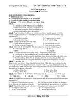 ÔN TẬP PHẦN NHIỆT HỌC - Lớp 6