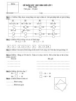 De khao sat HS gioi lop 1