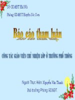 Tham luan cong tac chu nhiem