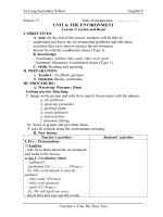 Unit 6: The environment