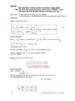 Bài giải đề thi Casio Tỉnh