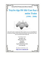 Tuyển tập các đề thi cao học môn Toán từ 1998-2008