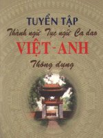 TUYỂN TẬP THÀNH NGỮ TỤC NGỮ VIỆT NAM