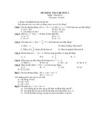 Đề kiểm tra chương 2(Đại số 9)