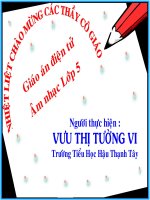 âm nhạc lớp 5 tiết 26 : học hát 