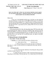 KẾ HOẠCH XÂY DỰNG TRƯỜNG CHUẨN QUỐC GIA 2010-2015