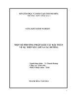 SKKN Một số phương pháp giải các bài toán về sự tiếp xúc giữa các đường