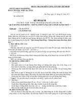 kế hoạch vẽ tranh quảng bá chủ đề 