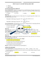 Phân loại và giải chi tiết đề thi ĐH 2009 - Khối A