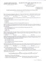 THI THỬ LÝ LẦN 2 -2011( KHTN HN)