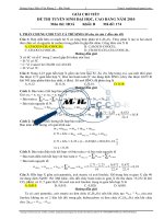 Giải chi tiết đề thi đại học khối B - 2010