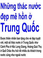 những thác nước đẹp