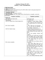 Tự chọn 8 Kỳ II - Past progressive