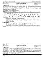 Phân tích chất lượng các bài kiểm tra