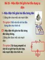 Bai. Hiệu điện thế