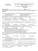 ĐỀ THI THỬ ĐẠI HỌC CAO ĐẲNG SỐ 8