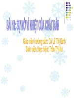 Bài Sự nở vì nhiệt của chất rắn