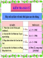 TiÕt 31 – Bµi 25Nh÷ng n¨m ®Çu cña cuéc kh¸ng chiÕn toµn quèc chèng thùc d©n Ph¸p (1946 - 1950)