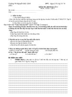 Đề thi giữa kì II lớp 3