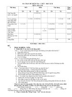 MA TRẬN KIỂM TRA ĐỊA LÍ 8 HKII