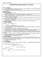 Đề HSG Hóa số 22