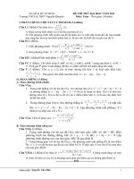 Đề thi thử đại học rất hay ( có đáp án)