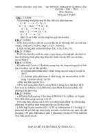 Đề thi th­ủ­ HSG cấp Tỉnh lần 1