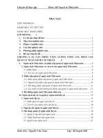 Tăng cường phân cấp quản lý ngân sách tại cấp thị xã – nghiên cứu điển hình thị xã Từ Sơn, tỉnh Bắc Ninh