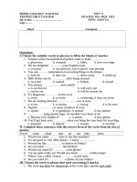 De KT 1 tiet (unit 9-11) So 5