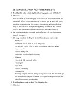 ĐỀ CƯƠNG ôn tập môn PHÂN TÍCH KINH tế y tế