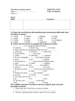 DE KT 1 tiet (unit 9-11) so  1