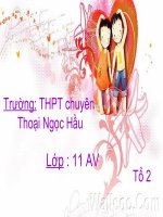 Luyện tập trường từ vựng và từ trái nghĩa