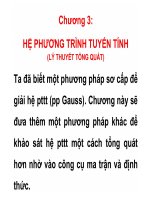 Hệ phương trình tuyến tính tổng quát 1