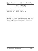 đồ án công nghệ thông tin Xây dựng mô hình hệ thống đa agent BKAS và xây dựng hệ thống hỗ trợ chuẩn đoán bệnh dưa trên mô hình BKAS.