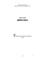 giáo trình bóng bàn trường cao đẳng sư phạm thể dục TW 2