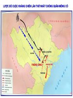 LƯỢC ĐỒ CUỘC KHÁNG CHIẾN CHỐNG QUÂN XÂM LƯỢC MÔNG LẦN I