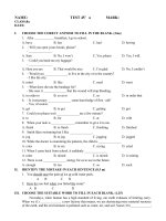 de anh van 8 bai so 1 hk2