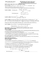 Đề Toán khối 12