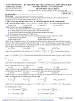 DE THI THU DH L1 THPT TRAN PHU