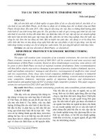 TÁI CẤU TRÚC NỀN KINH TẾ TỈNH BÌNH PHƯỚC