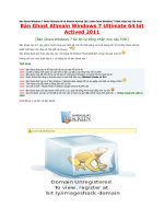 Bản Ghost Windows 7 64bit Ultimate 64 bit Allmain Actived 2011 (Bản Ghost Windows 7 64bit nhận mọi cấu hình)