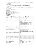 GIÁO ÁN PHỤ ĐẠO HS YÊU KÉM