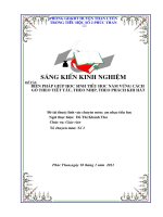 bìa SKKN mẫu chuẩn