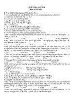 de thi hoc ki 1 mon ly 10