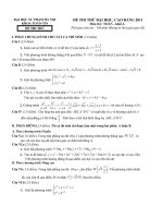 Đề thi thử đại học sư phạm HN