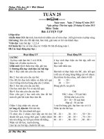 Giáo án lớp 1- tuần 25 - 2 Buổi