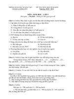 Đề thi HSG môn Sinh học 9 số 06