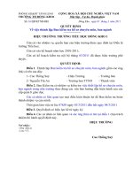 Quyết định kiểm tra Hồ sơ sổ sách