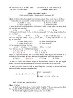 Đề thi HSG môn Hóa học 9 - số 6